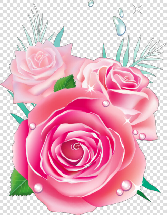 Transparent Watercolor Roses Png   ดอก กุหลาบ สีชมพู Png  Png DownloadTransparent PNG