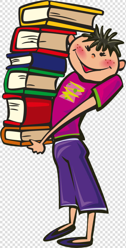 Days Big Image Png   Carrying Books Clipart  Transparent PngTransparent PNG