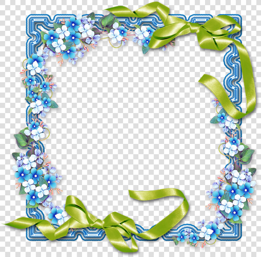 Фото  Автор Bzikolya На Яндекс   Blue And White Flowers Icons Frame  HD Png DownloadTransparent PNG