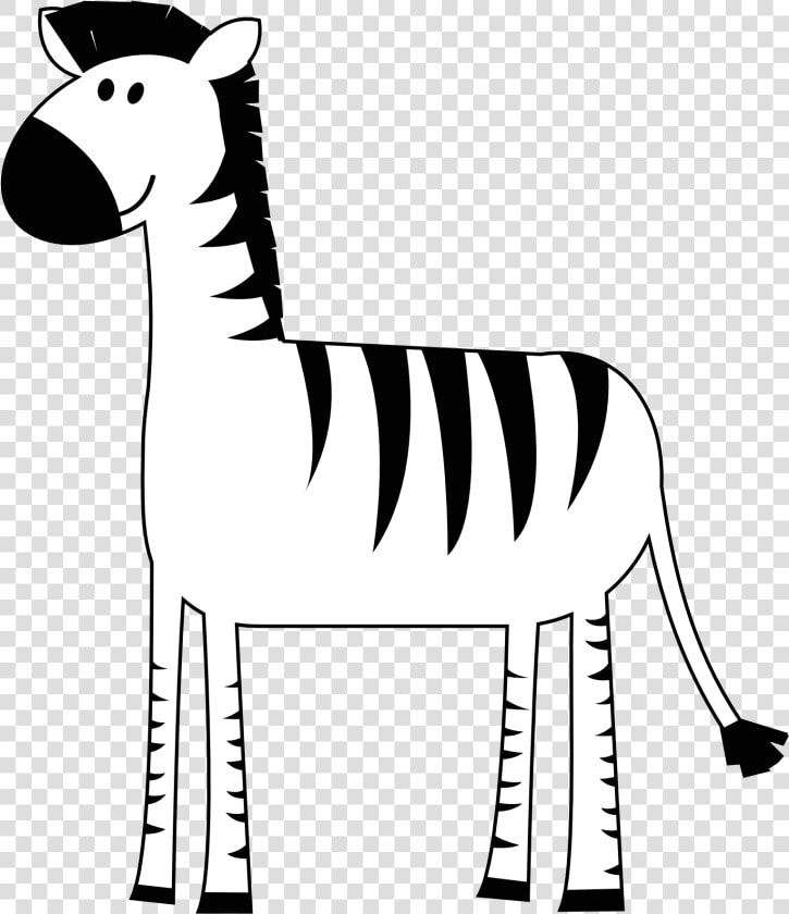 Pink Zebra Clipart Free Images   Cartoon Zebra Black And White  HD Png DownloadTransparent PNG