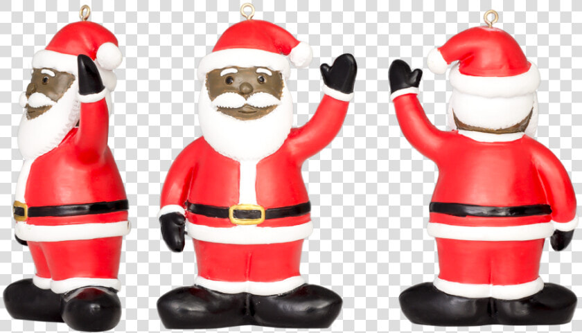 Black Santa Ornament   Christmas Ornament  HD Png DownloadTransparent PNG