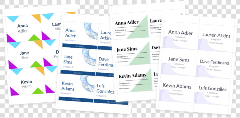 Name Tag Templates From Conferencebadge   Conference Name Tag Templates  HD Png DownloadTransparent PNG