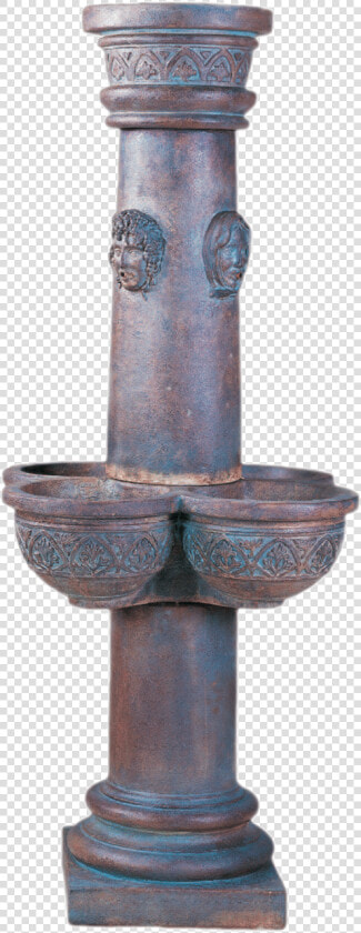 Four Seasonscast Stone Outdoor Garden Fountain With   Column  HD Png DownloadTransparent PNG