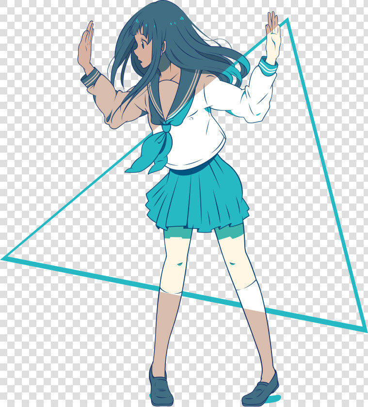 Blue Anime Aesthetic Png   Png Download   Anime Aesthetic Vaporwave Anime  Transparent PngTransparent PNG