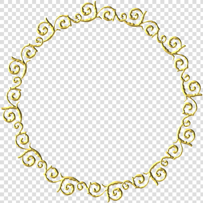 Gold  Frame  Round  Border  Decoration  Decor   Yasmin Restaurant  HD Png DownloadTransparent PNG