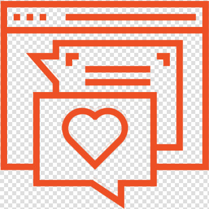 Icon With Speech Bubbles With A Heart Inside   Web Browsing Icon  HD Png DownloadTransparent PNG