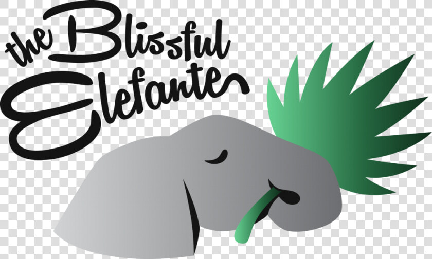 The Blissful Elefante Logo   Cartoon  HD Png DownloadTransparent PNG