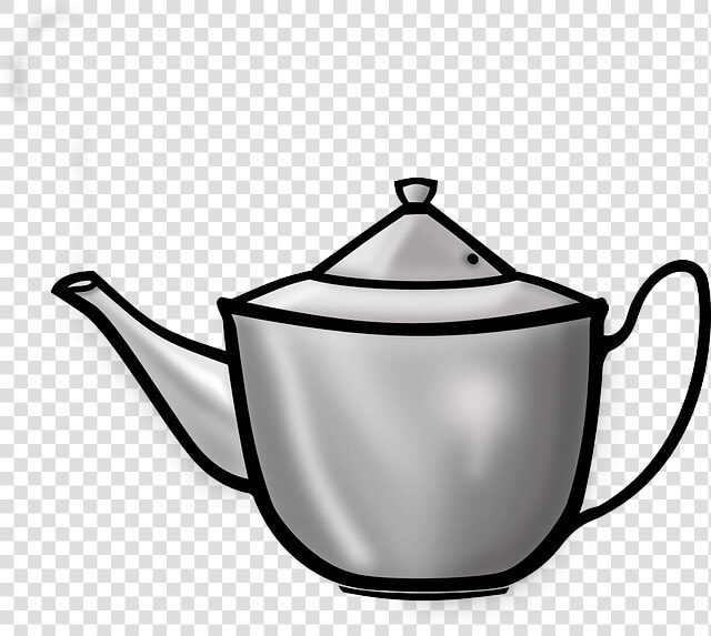 Flat  Icon  Outline  Drawing  Cup  Flower  Cartoon   Tea Kettle Clipart  HD Png DownloadTransparent PNG