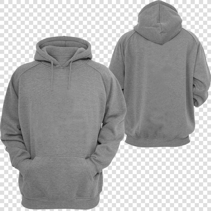 Grey Hoodie Front And Back   Png Download   Gray Jacket With Hood  Transparent PngTransparent PNG