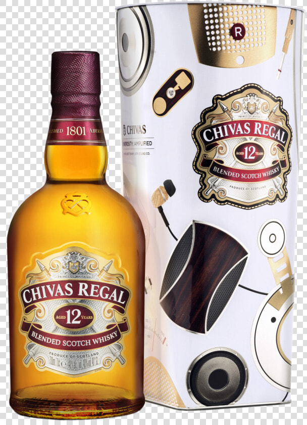 Chivas Regal 12yo 0 7l Plech   Chivas Regal 12 Gift Tin  HD Png DownloadTransparent PNG