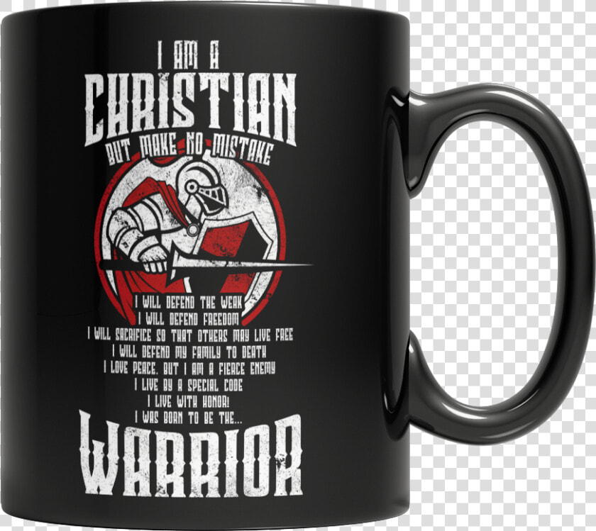 Christian Warrior Black Mug   Mug  HD Png DownloadTransparent PNG