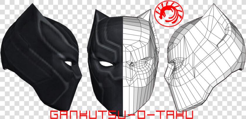 Batman Mask Template Pepakura   Mask Pepakura  HD Png DownloadTransparent PNG