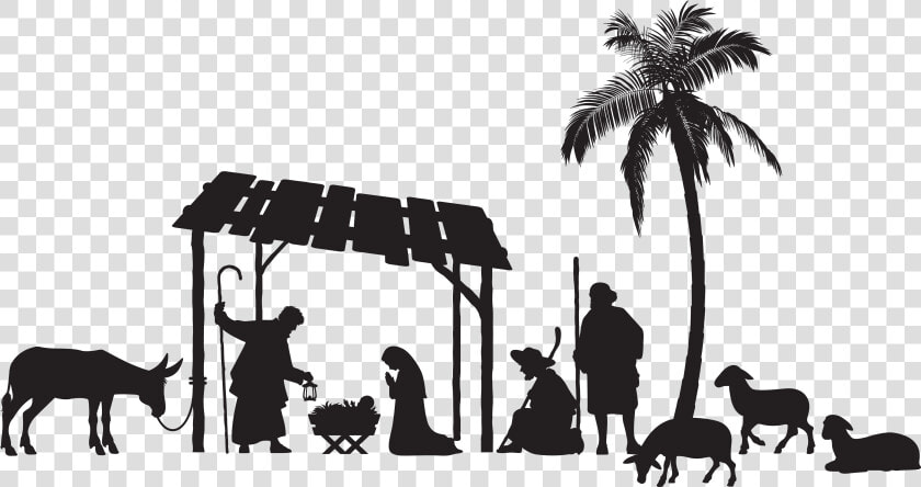 Nativity Man Wise Scene Christmas Free Download Png   Nativity Scene Silhouette Png  Transparent PngTransparent PNG