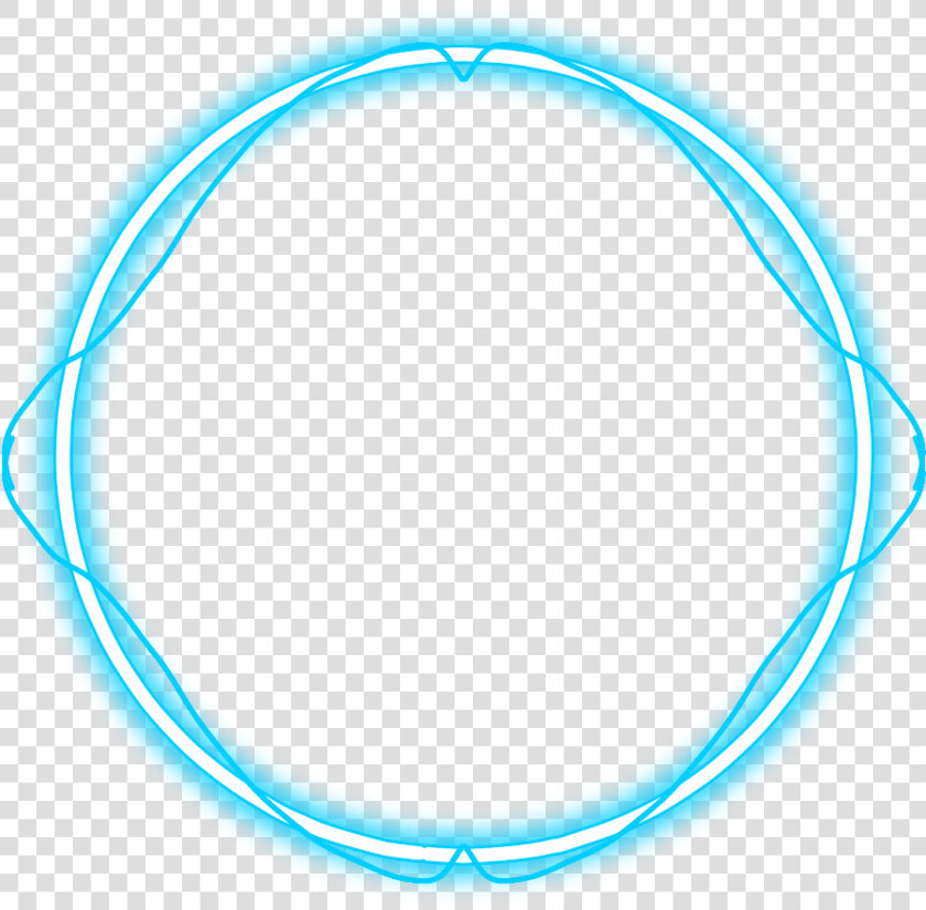 Neon Round Blue Freetoedit Circle Frame Border Geometri   Blue Neon Circle Png  Transparent PngTransparent PNG