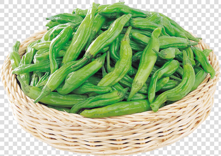 Peppers In Basket   Okra  HD Png DownloadTransparent PNG