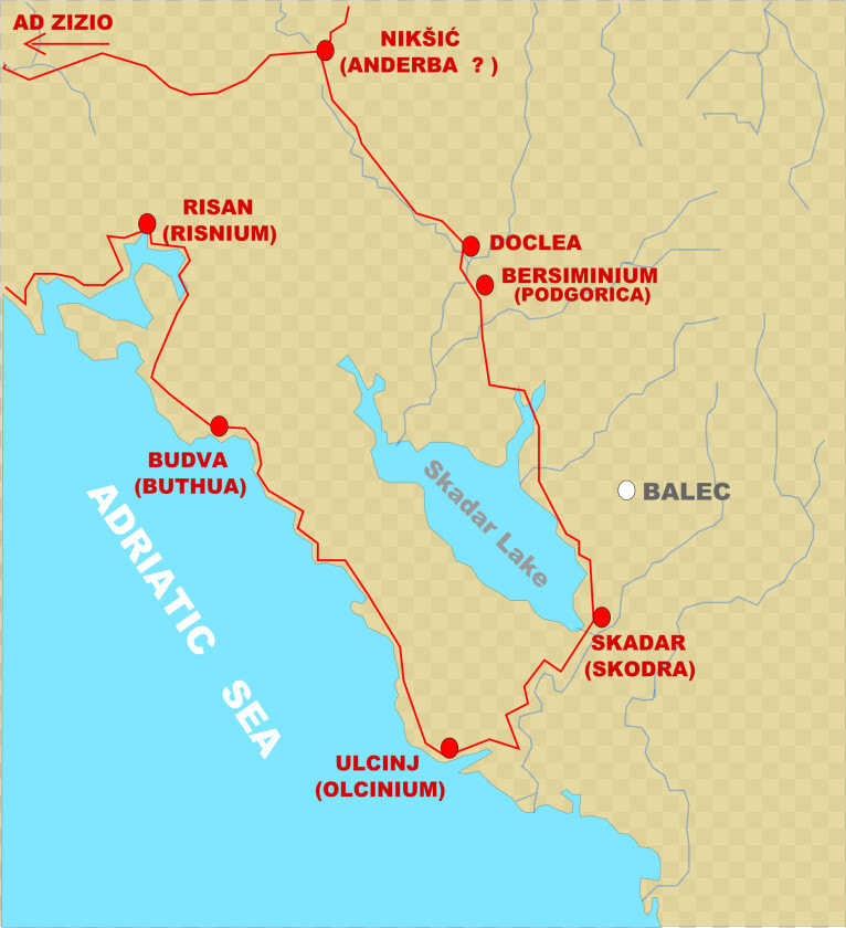 Medieval Balec And Ancient Roman Roads   Atlas  HD Png DownloadTransparent PNG