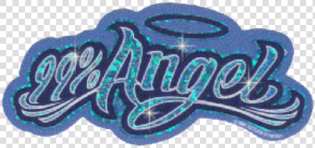 Angel Sparkly Sparkle Sticker Y2k Cute Blue Angelic   Angel Y2k  HD Png DownloadTransparent PNG