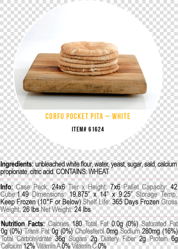 Corfu Pita Breads Pocket   Flatbread  HD Png DownloadTransparent PNG