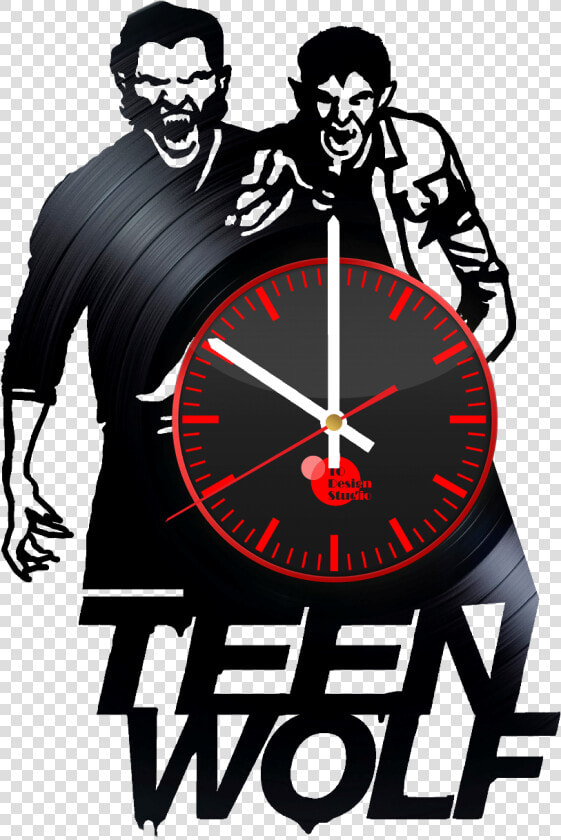 Teen Wolf Handmade Vinyl Record Wall Clock Fan Gift   Teen Wolf  HD Png DownloadTransparent PNG