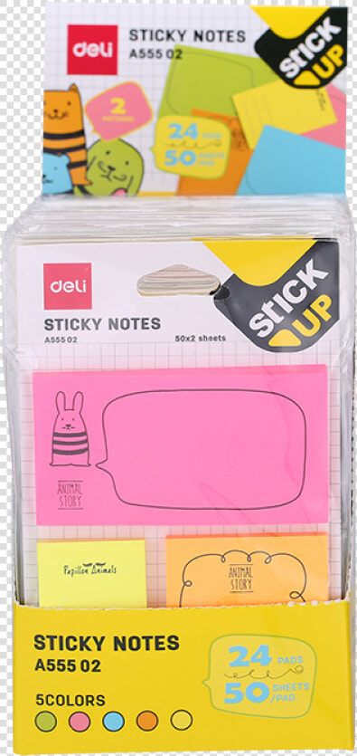 Post It Sticky Notes  Deli  Animal Story  A55502   Deli A55502  HD Png DownloadTransparent PNG