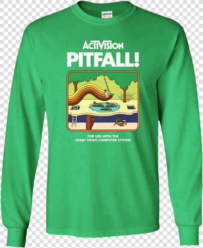 Activision Pitfall Retro Atari 2600 G240 Gildan Long  HD Png DownloadTransparent PNG