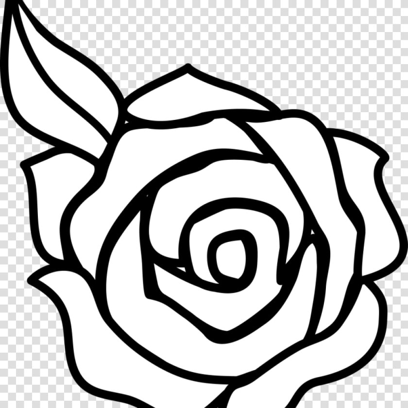 Transparent Black And White Cupcake Png   Easy Simple Rose Drawing  Png DownloadTransparent PNG