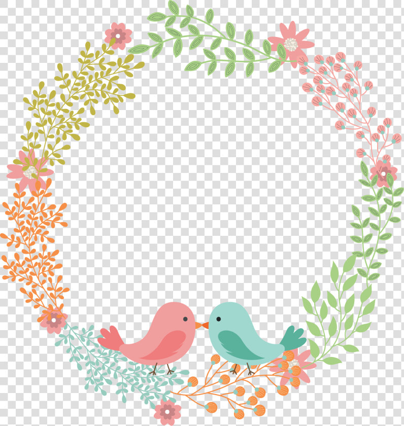 Transparent Wreath Png Transparent   Floral Wreath Vector Wedding  Png DownloadTransparent PNG