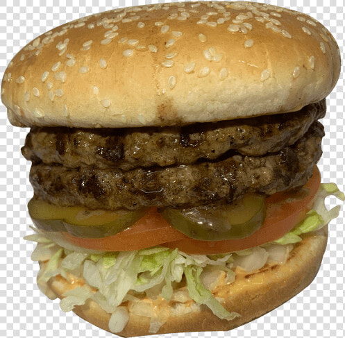 Double Jumbo Burger At Triangle Drive In Fresno Ca   Triangle Drive In  HD Png DownloadTransparent PNG