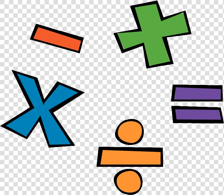 Mathematics Cartoon Division Clip Art   Math Symbols  HD Png DownloadTransparent PNG