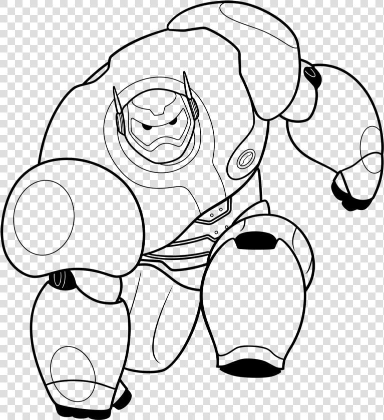 Big Hero 6 Bay Max Coloring Pages   Baymax And Hiro Coloring Pages  HD Png DownloadTransparent PNG