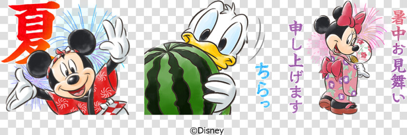 Disney X   ディズニー 暑中 見舞い イラスト  HD Png DownloadTransparent PNG