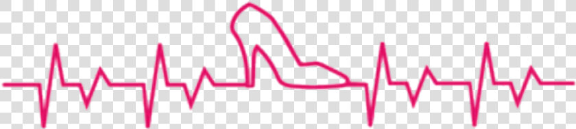  heartbeat  heels  girly  pink   Line Art  HD Png DownloadTransparent PNG