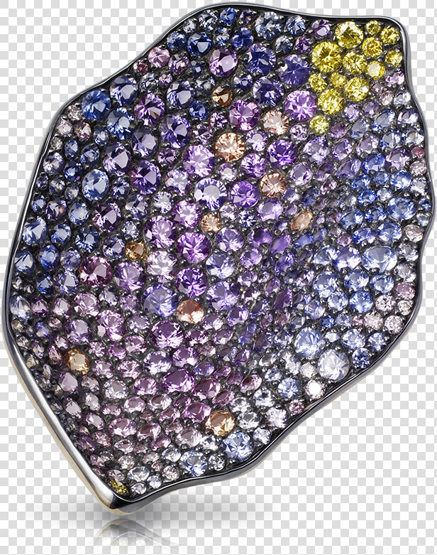 Fabergé Purple Rose Petal Pendant Features 345 Stones   HD Png DownloadTransparent PNG