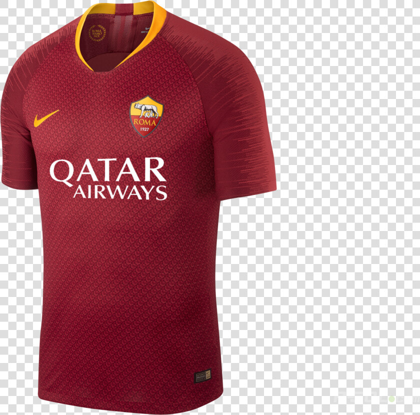 Football Shirt Nike As Roma 2018 19 Vapor Match Home   1819 Roma Jersey  HD Png DownloadTransparent PNG