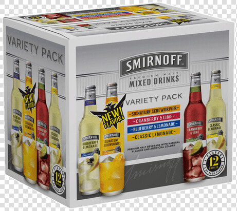 Smirnoff Ice Seasonal Variety Pack   Smirnoff Ice Variety Pack Bottles  HD Png DownloadTransparent PNG