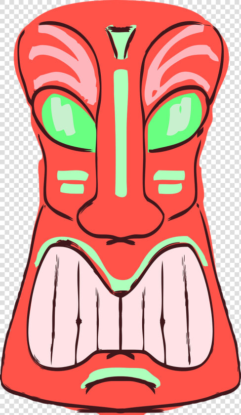 Red Tiki   Transparent Tiki God Clipart  HD Png DownloadTransparent PNG