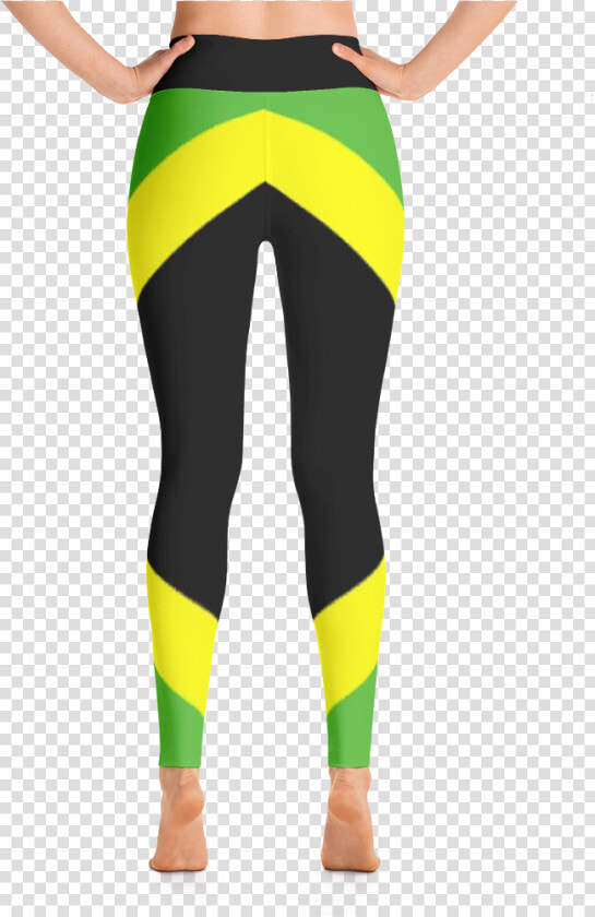 Jamaican Flag Yoga Leggings   Tights  HD Png DownloadTransparent PNG