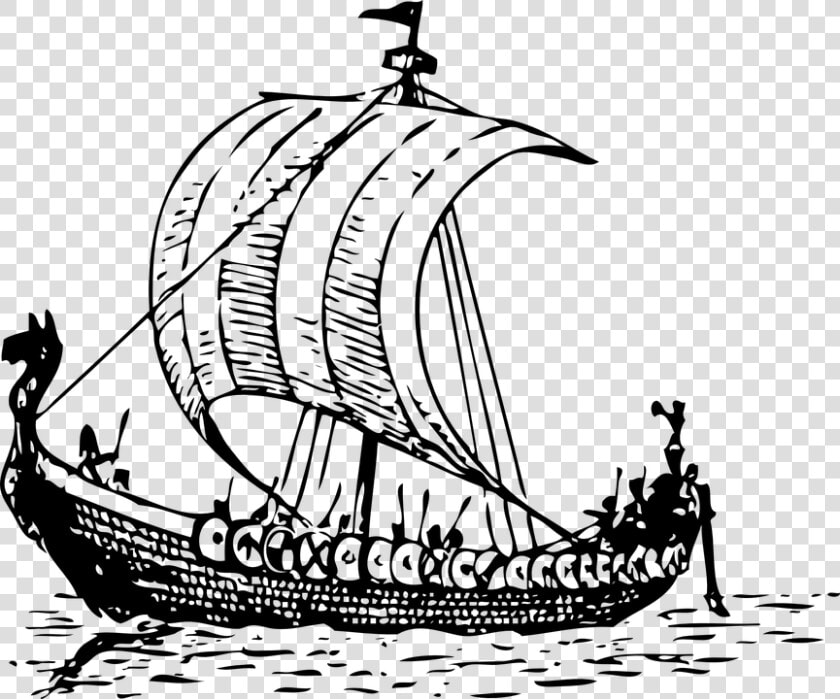 Barco De Vikingo Dibujo   Viking Ship Clip Art  HD Png DownloadTransparent PNG