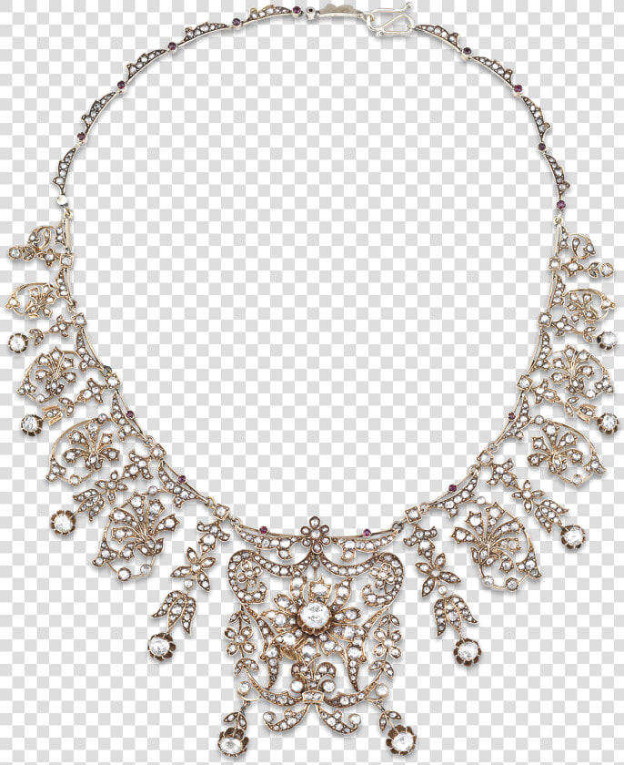 Ottoman Empire Diamond Necklace   Diamond Necklace Png  Transparent PngTransparent PNG