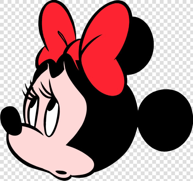 Minnie Mouse Head Clip Art Clipart Panda   Minnie Mouse Side Profile  HD Png DownloadTransparent PNG