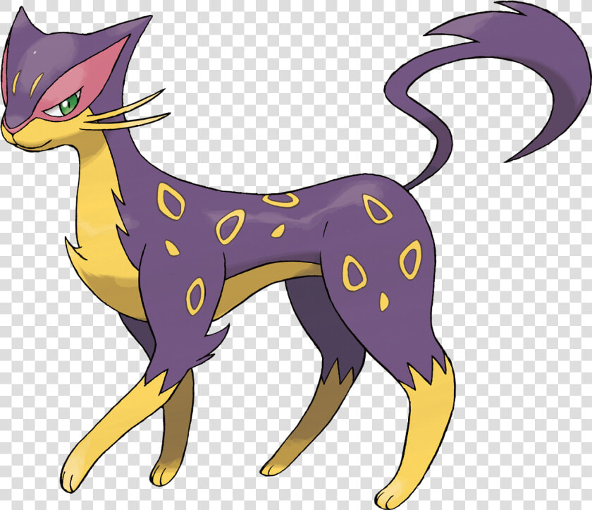 Black White Grimsley   Purrloin Pokemon Go Evolution  HD Png DownloadTransparent PNG