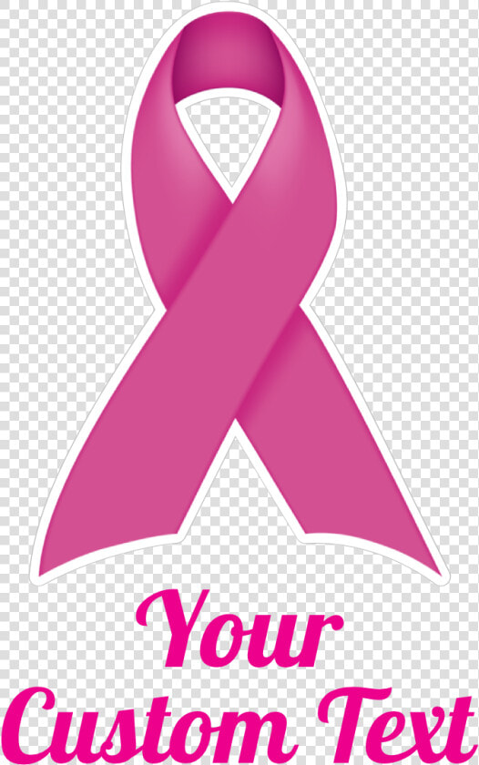 Custom Thick Pink Ribbon Multi color Transfer Sticker  HD Png DownloadTransparent PNG