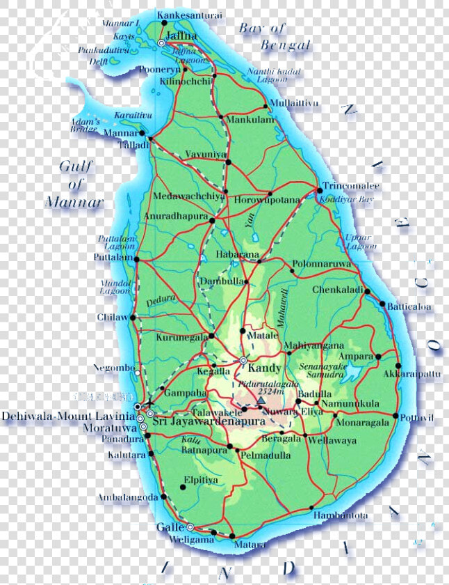 New Sri Lanka Map 2018  HD Png DownloadTransparent PNG