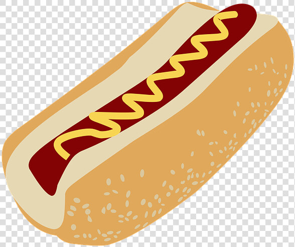 Bun  Dog  Hot  Mustard  White  Tasty  Snack   Hot Dog Illustration Png  Transparent PngTransparent PNG