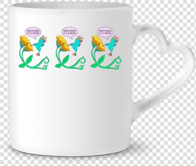 Mug Coeur Florecita Rockera Par Anamarilla   Humour Naissance  HD Png DownloadTransparent PNG