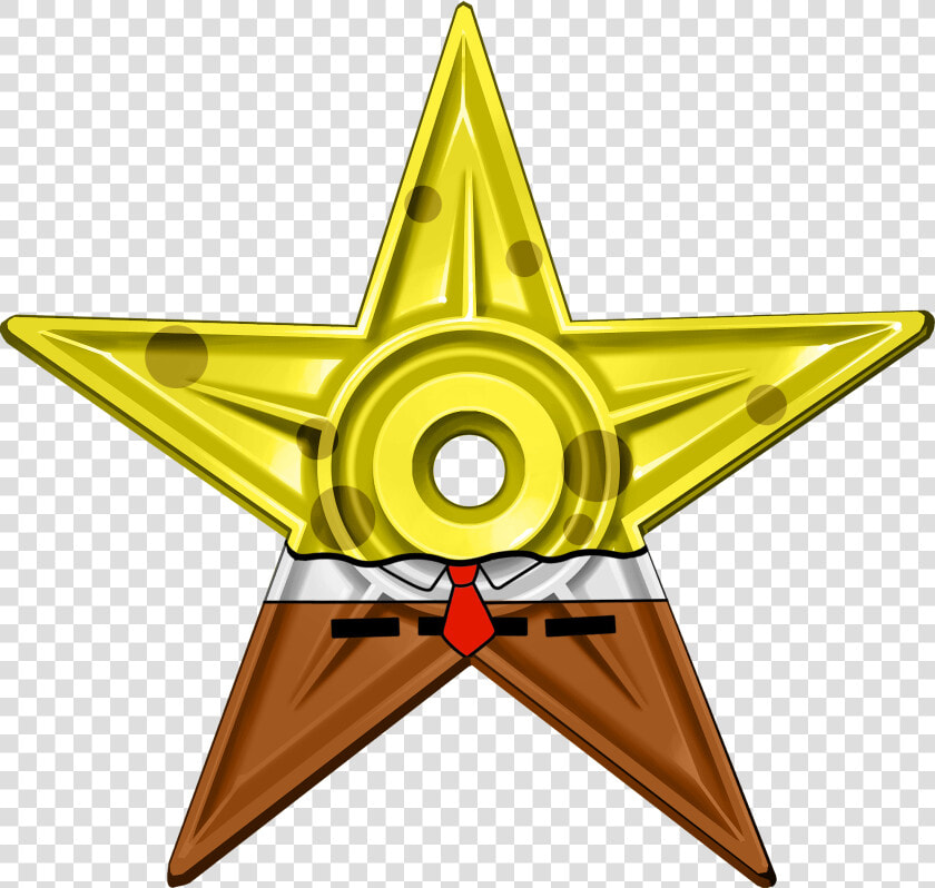 Spongebob Barnstar Hires   Png Bronze  Transparent PngTransparent PNG