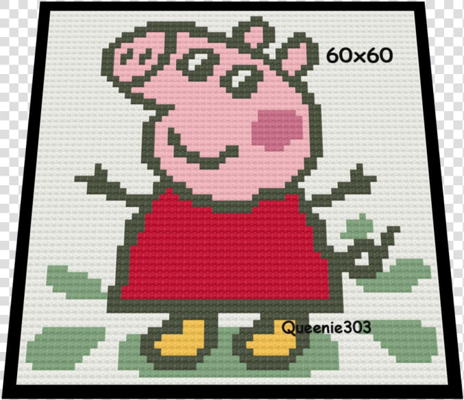 Peppa Pig   Peppa Pig Crochet Graph  HD Png DownloadTransparent PNG