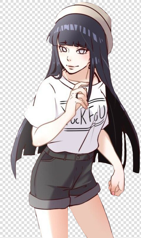  naruto  narutoshippuden  hinata  hinatahyuga  anime   Hinata Hyuuga Com Short  HD Png DownloadTransparent PNG