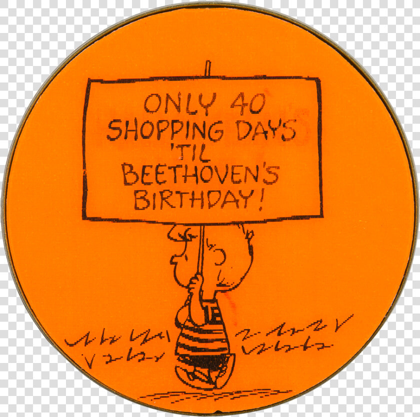 Schroeder Beethoven S Birthday Entertainment Button   Circle  HD Png DownloadTransparent PNG