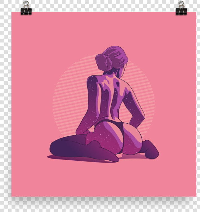 Printed Watercolour Hot Girl Poster Of Sexy Woman In  HD Png DownloadTransparent PNG